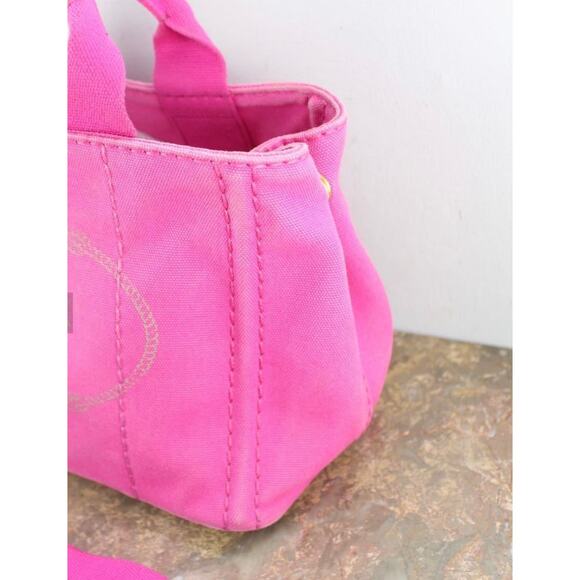 EUC- PRADA CANAPA BAG WITH STRAP - Picture 2 of 8